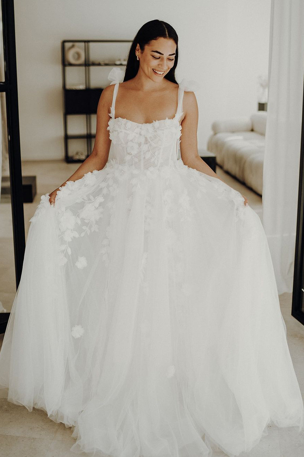 Ball Gown Tulle Sweetheart Wedding Dresses Gown HS772