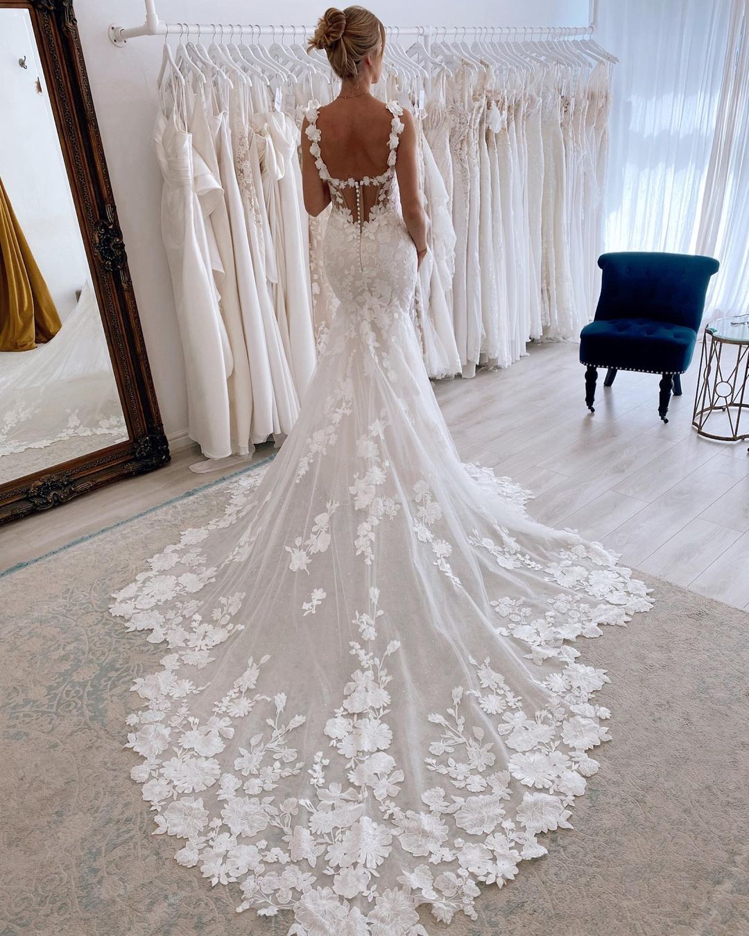 Fairy Mermaid Sweetheart Lace Wedding Dresses/Gowns with Appliques HS23061002