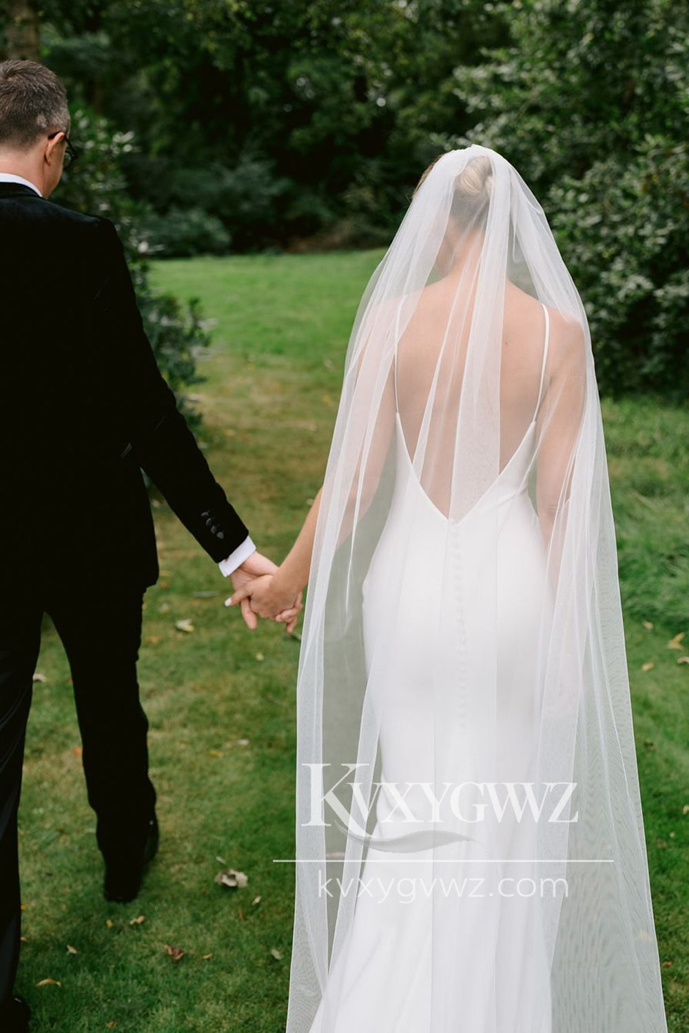 Graceful Mermaid Boat Neck Elastic Satin Long Wedding Dresses Gown With Slit HS717
