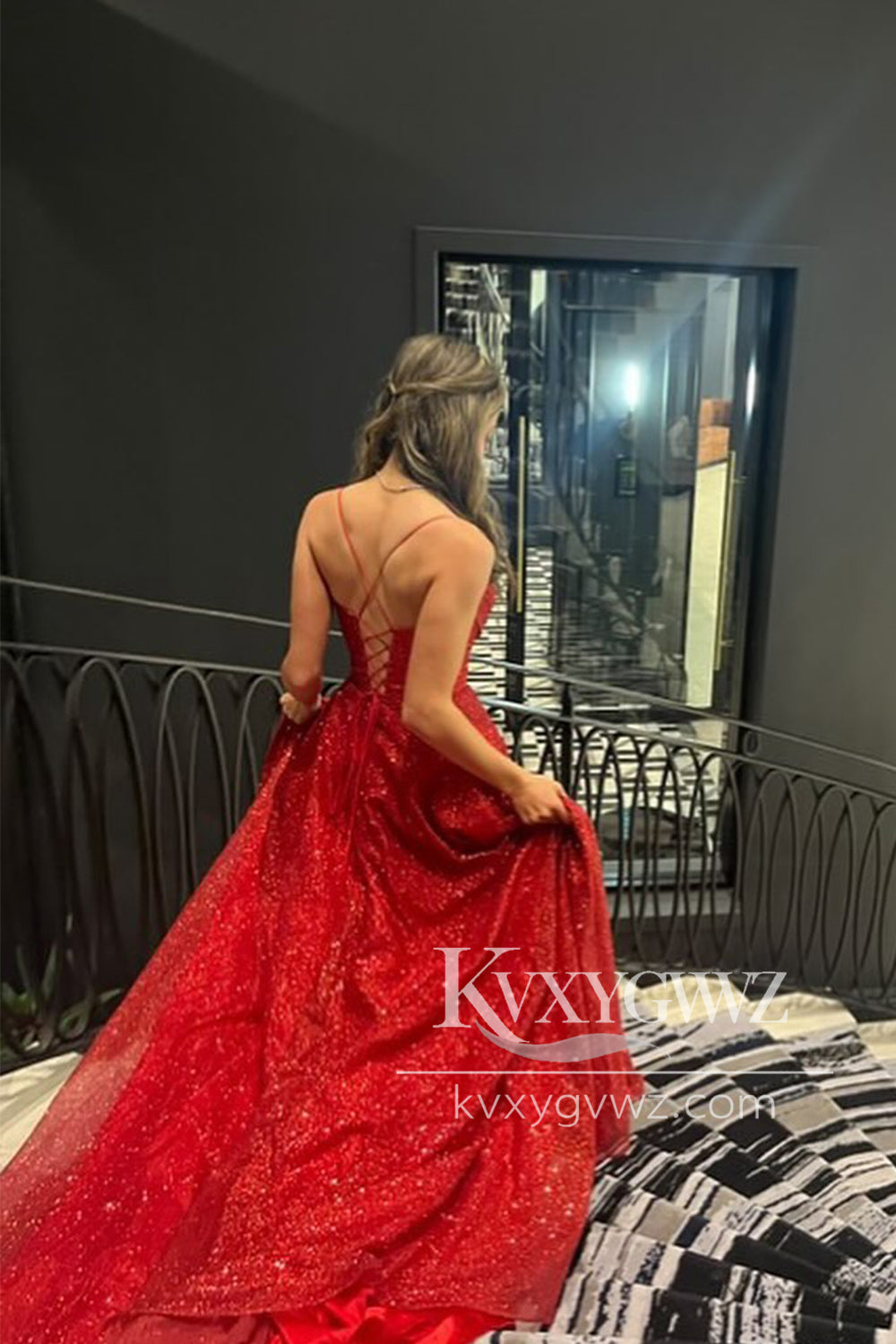 Stunning A Line Sweetheart Evening Gown Conspicuous Satin Long Prom Dress with Slit LF1068