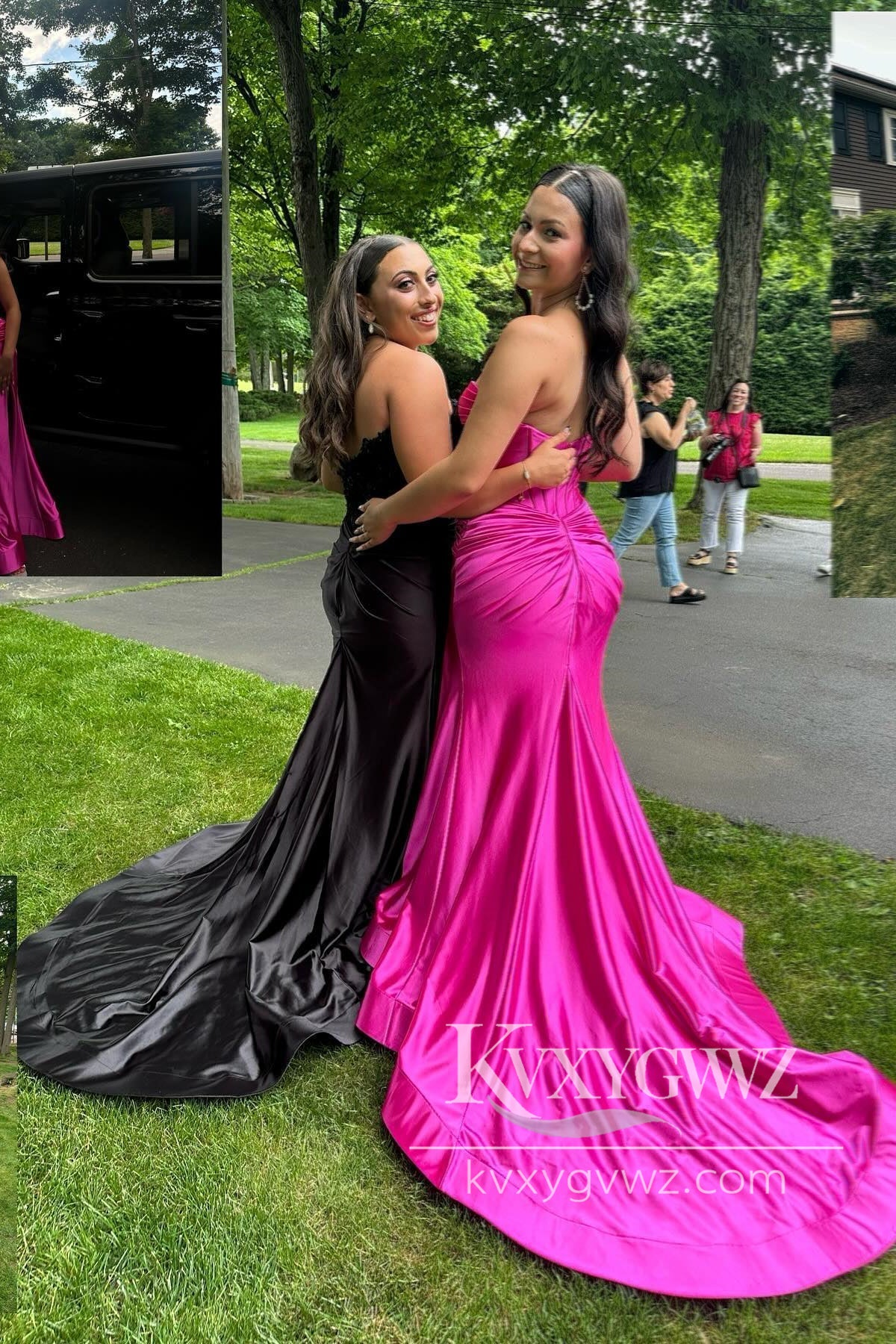 Mermaid Sweetheart Keyhole Evening Gown Blue Slit Prom Dress LF1209