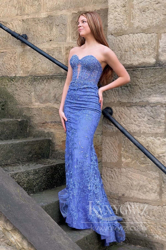 Elegant Lace Mermaid Dress Prom Dresses Timeless Beauty for Any Occasion Evening Dresses LF571
