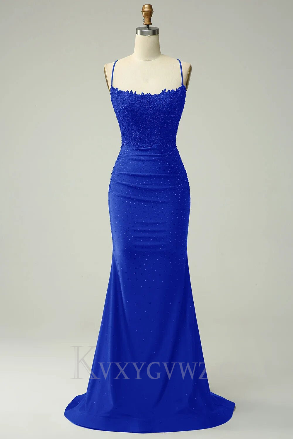 Sparkly Dark Green Beaded Evening Gown Long Mermaid Prom Dress with Appliques LF006